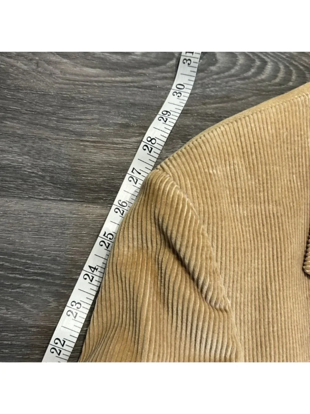 Jeremy Cobb 44L Hand Tailored Tan Corduroy Blazer Suede Elbow Patch Preppy VTG